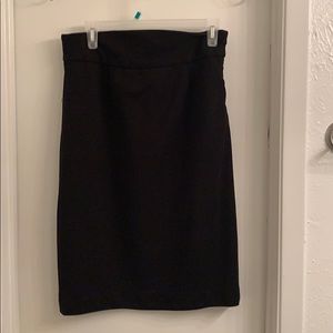 Black pencil skirt